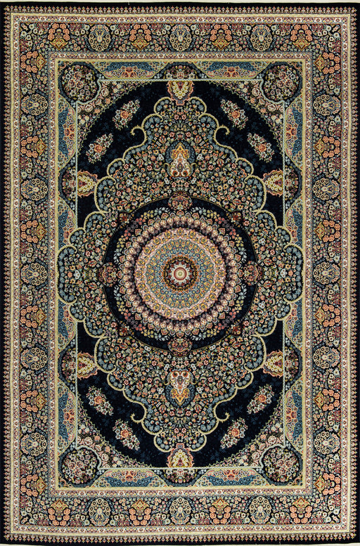 With NO FRINGES Gorgeous  Persian Satrapy with 1.44 million knots sqm 1st Grade design 3969 Navy
