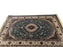 Isfahan 5106 Blue, D Blue & Black A silk oriental design rug with traditional know how