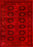 Red Afghan design  Rug made in Turkey Oriental style 6871
